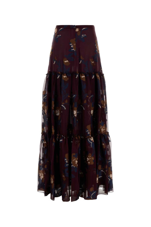 Embroidered chiffon skirt ETRO (WRFA021699TJA16)