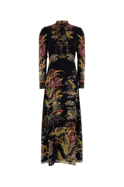Printed crepe long dress ETRO (WRHA055299SP41E)