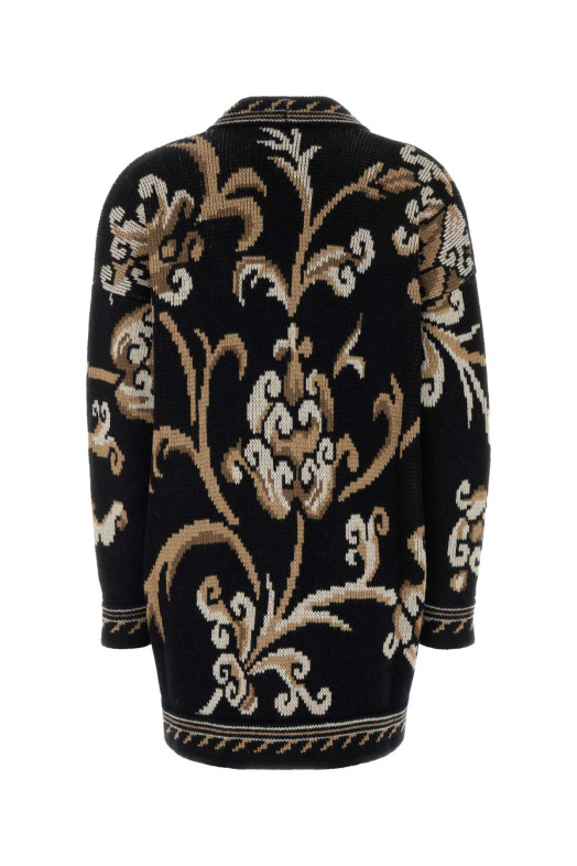 Embroidered wool cardigan Black ETRO (WRKE0159AQ12U)