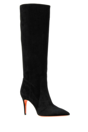 Black suede Viola boots SANTONI (WSID71836HI2SAEA)