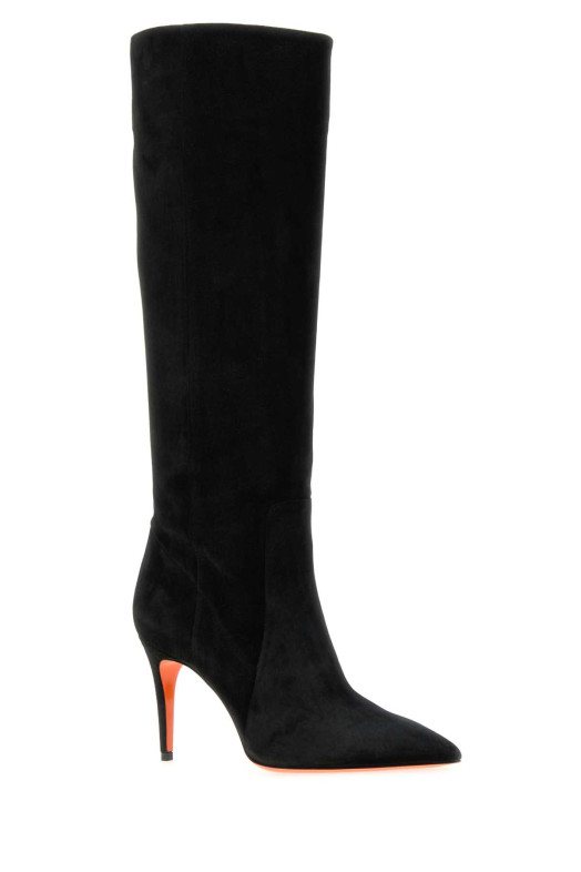 Black suede Viola boots SANTONI (WSID71836HI2SAEA)