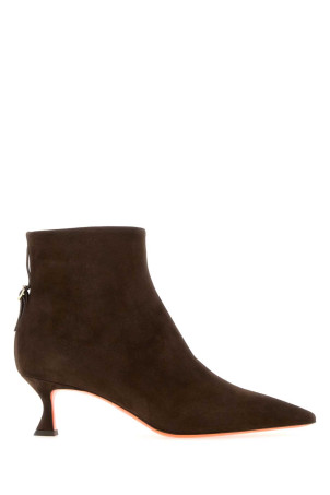 Brown suede Giulie ankle boots SANTONI (WTIS71908HI2NHZW)