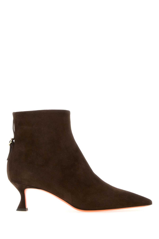 Коричневые замшевые ботильоны Giulie от SANTONI (WTIS71908HI2NHZW)