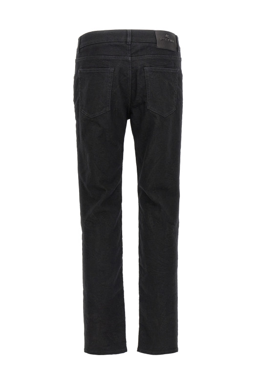 Jacquard jeans Black