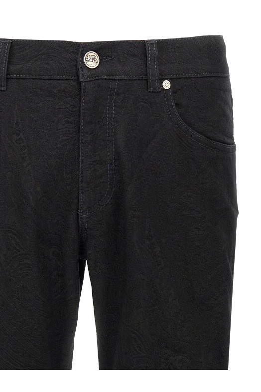 Jacquard jeans Black