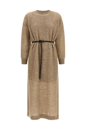 'Sparkling' dress Beige
