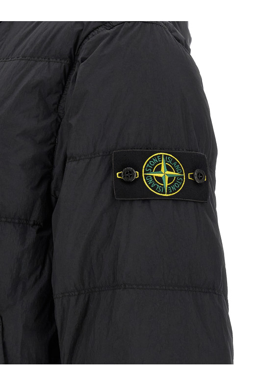 Пуховик с рюшами, синий STONE ISLAND L2S154100037S0A23V0020
