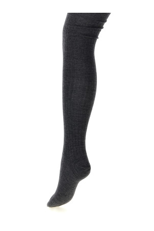Ribbed tights Gray