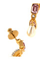 Valentino Garavani 'Ovalette' earrings with rhinestones Gold