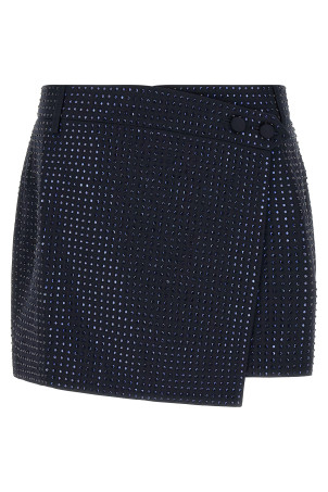 'Soave' skirt with rhinestones Blue