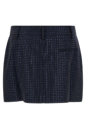 'Soave' skirt with rhinestones Blue