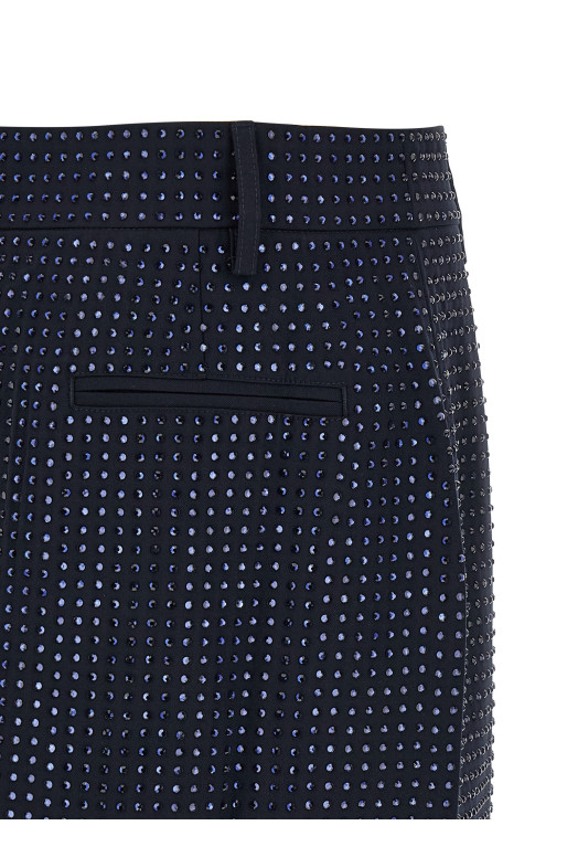 'Soave' skirt with rhinestones Blue