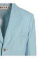 Single-breasted blazer jacket BLUE