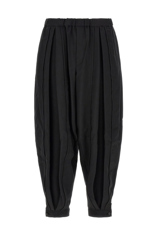 Штани з розкльошеними штанинами, чорні COMME DES GARCONS BLACK 1QP0061