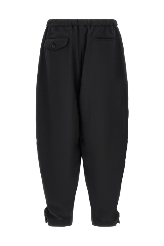 Штани з розкльошеними штанинами, чорні COMME DES GARCONS BLACK 1QP0061