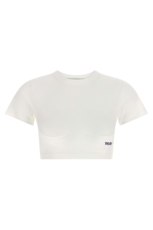 Bustier crop t-shirt  White