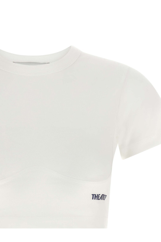 Bustier crop t-shirt  White
