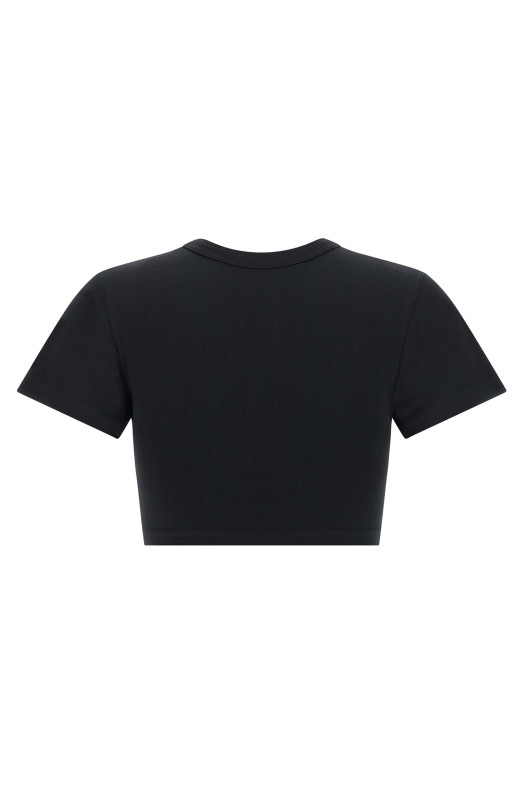 Bustier crop t-shirt  Black