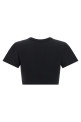 Bustier crop t-shirt  Black