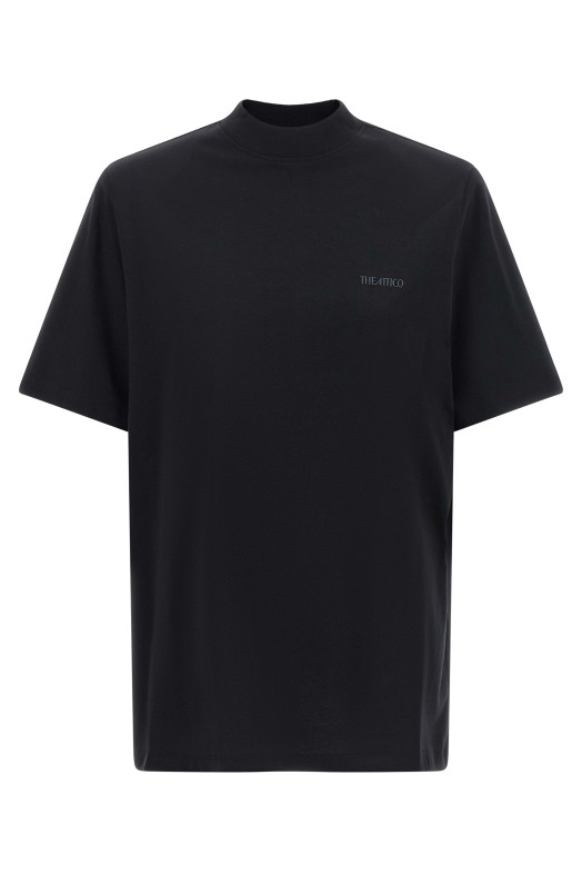 Mock-neck T-shirt  Black