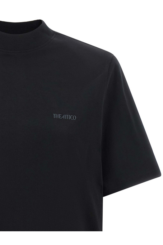 Mock-neck T-shirt  Black