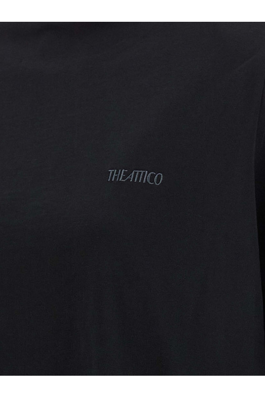 Mock-neck T-shirt  Black