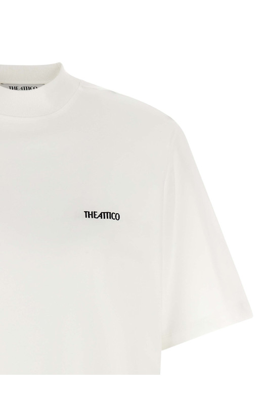 Mock-neck T-shirt  White