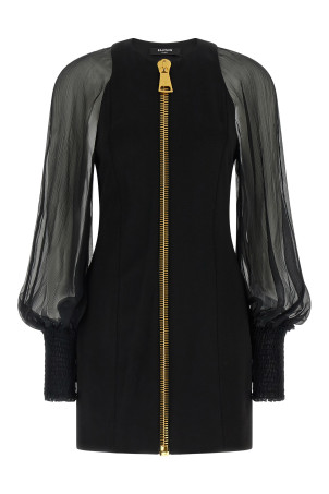 XL zip dress Black