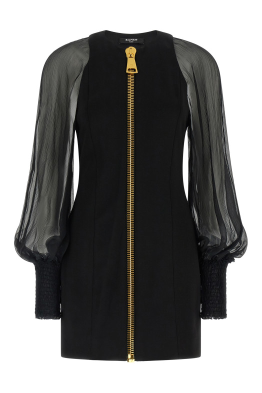 XL zip dress Black