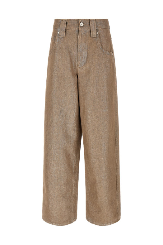 'Baggy' jeans Beige