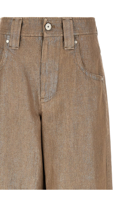 'Baggy' jeans Beige