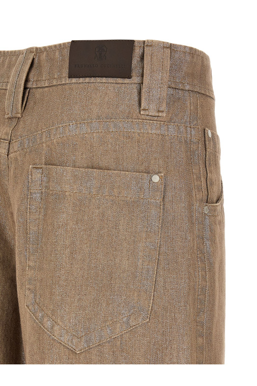 'Baggy' jeans Beige
