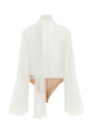 Боди из креповой ткани «White» ELISABETTA FRANCHI CB00566E2360