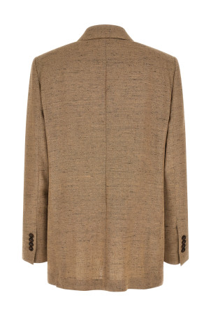 Double-breasted blazer Beige