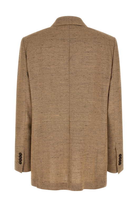 Двубортный блейзер, бежевый DOLCE & GABBANA F29YFTHUMWCS8230