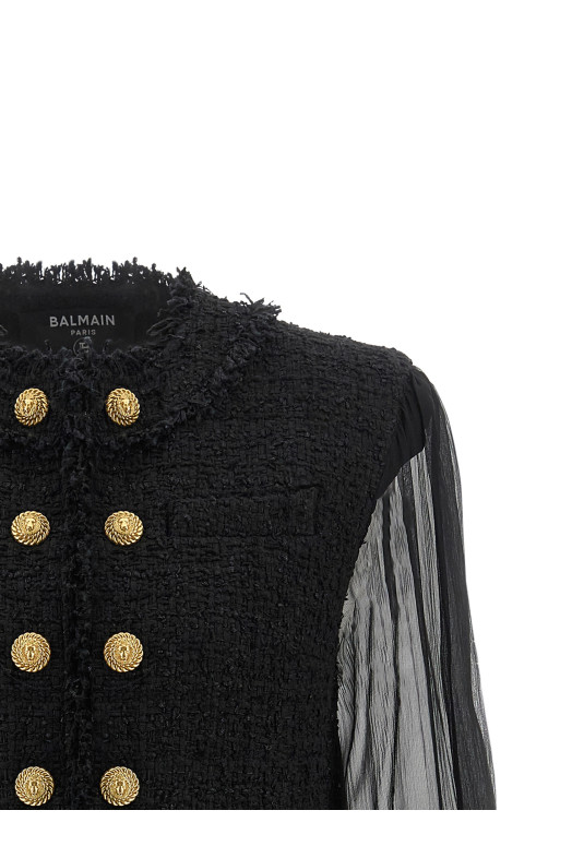 Блейзер Spencer, чёрный BALMAIN HF1SK911MI74EAP