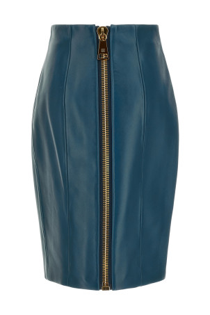 XL zip skirt Blue
