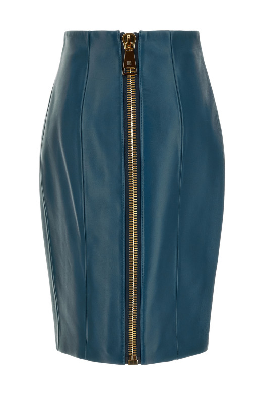 XL zip skirt Blue