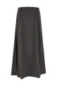 Flared skirt with loops Gray