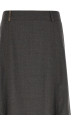 Flared skirt with loops Gray