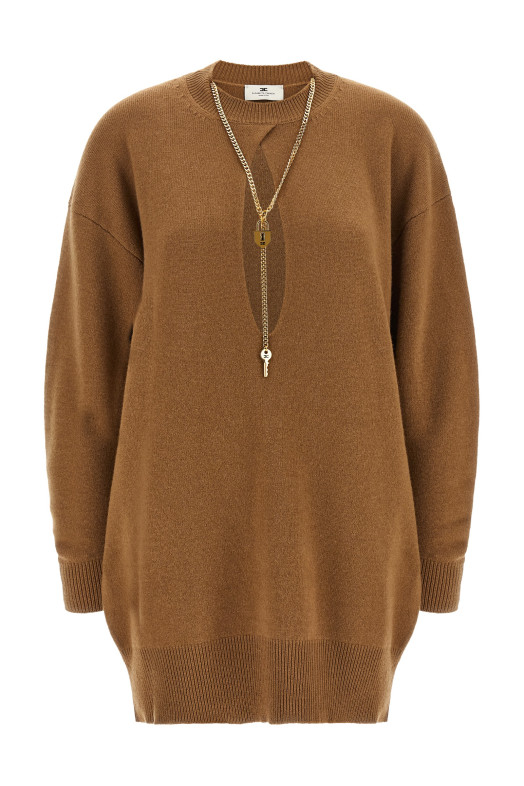 Necklace dress Brown