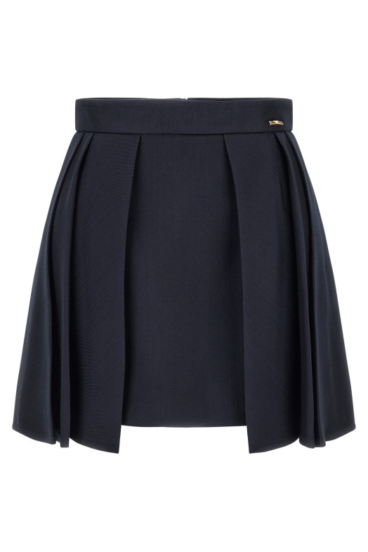 Fresh wool skirt Blue