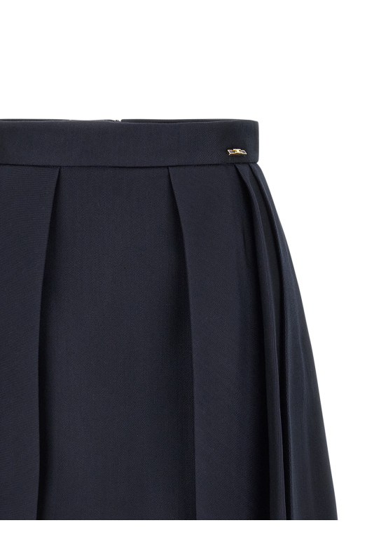Fresh wool skirt Blue