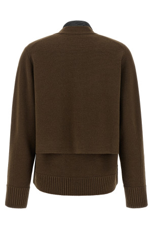 Кардиган з вирізами, коричневий SACAI 2608673601