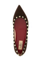 Valentino Garavani 'Rockstud' ballet flats Brown
