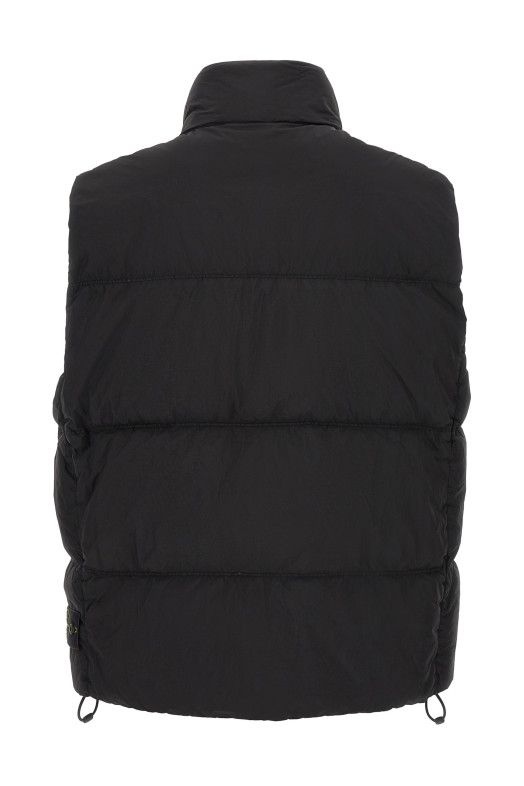 Quilted padded vest  Black