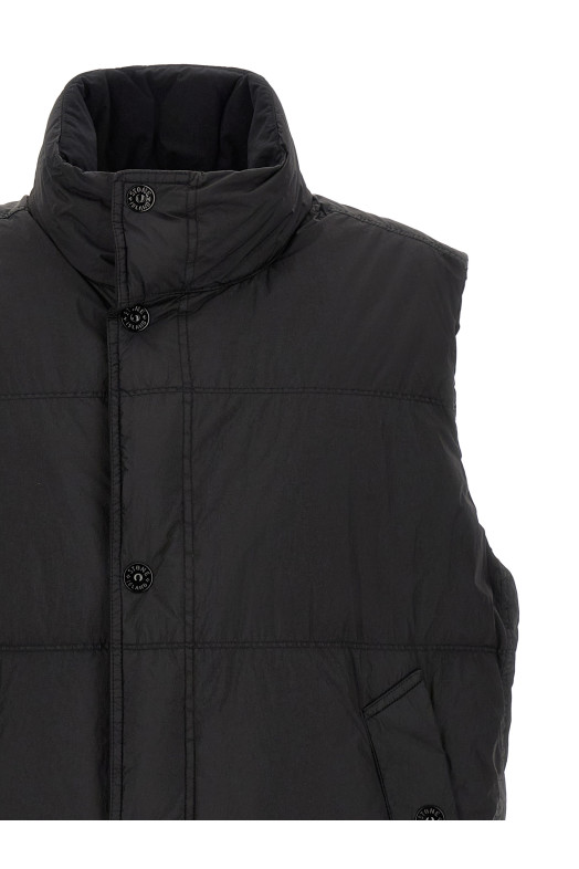 Quilted padded vest  Black