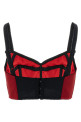 Бюстьє з декоративними швами, червоне DOLCE & GABBANA F7T18TFURADR0384