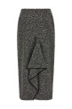 Valentino Garavani Chevron Bouclé skirt Black-grey