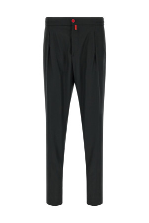 Red button pants Gray